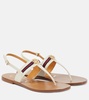 Interlocking G leather thong sandals