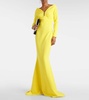 Wilson crepe gown