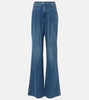 Mia mid-rise wide-leg jeans