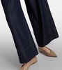 Galilea denim wide-leg pants