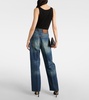 Low-rise straight jeans