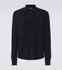 Wool and cashmere overshirt