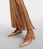 Jama metallic leather slingback ballet flats