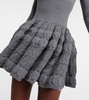 Wool-blend minidress