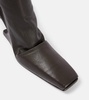 Cantilever leather over-the-knee boots