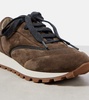 Runner suede sneakers