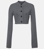 Ello cropped wool-blend jacket