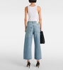 Ayla mid-rise cropped wide-leg jeans