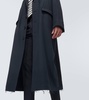 Single-breasted wool coat