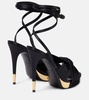 Satin platform sandals