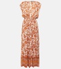 Edwina silk georgette maxi dress