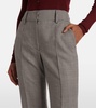 Rhein houndstooth wool flared pants