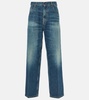 Low-rise straight jeans