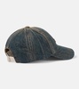 Logo denim baseball cap