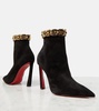 Asteroispikes embellished suede ankle boots