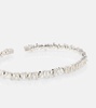 Classic 18kt white gold bangle with diamonds