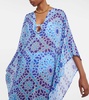 Roxanne printed chiffon kaftan