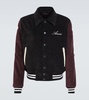 Corduroy varsity jacket