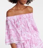 Micha floral off-shoulder minidress