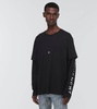 Black Double Layer Long Sleeve T-Shirt