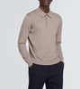 Virgin wool polo sweater