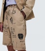 x Basquiat printed cotton shorts