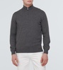 Cashmere half-zip sweater