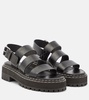 Lug leather sandals