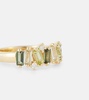 Amalfi 14kt gold ring with diamonds, topaz, peridot and amethyst