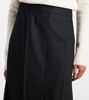 Wool maxi skirt