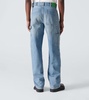 Mid-rise straight jeans