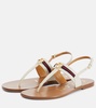 Interlocking G leather thong sandals