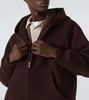 Oversized wool pile hoodie