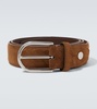 Suede belt