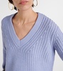 Ribbed-knit sweater