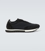 Owen Runner suede-trimmed sneakers