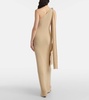 Dara one-shoulder draped maxi dress