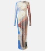 Printed maxi dress