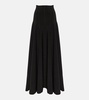 Grace high-rise jersey maxi skirt