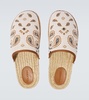 Bandana canvas jacquard espadrille slides