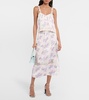 Fayette floral midi skirt