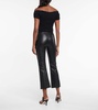 Jenna slim faux leather pants