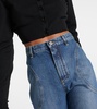 High-rise slim jeans