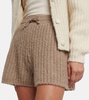 Drawstring cashmere shorts