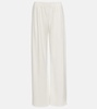 Gala double-cady wide-leg pants