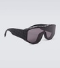 Fendi Lab embossed shield sunglasses