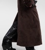 Rutul oversized faux fur-trimmed coat