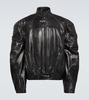 Leather biker jacket