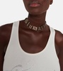 Logo embellished choker necklace