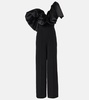 Perla ruffled satin-trimmed jumpsuit